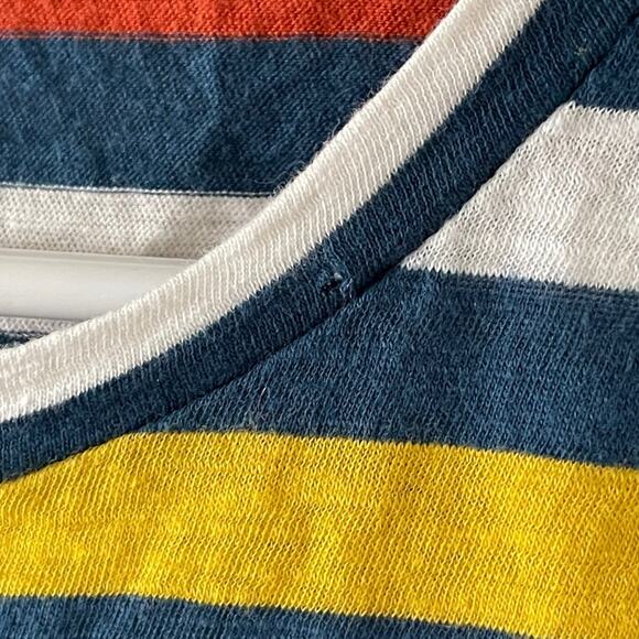Madewell Lennie Stripe Crewneck Tee Womens X-Small Whisper Cotton Basic Casual - Picture 9 of 11